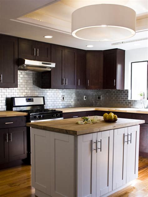 stainless steel countertop with backsplash